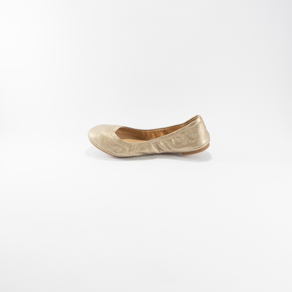 Lucky Brand Womens Emmie Flat Gold Size 5.5 M US - Picture 5 of 8